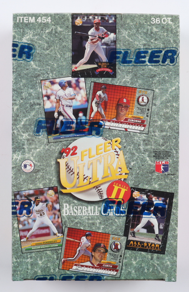 1992 Fleer Ultra Series 2 Baseball Hobby Box with (36) Packs at PristineAuction.com 1992 Fleer Ultra Series 2 Baseball Hobby Box with (36) Packs at PristineAuction.com
