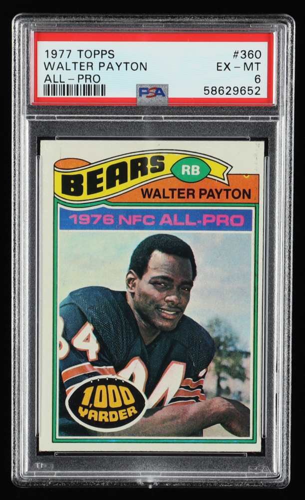 Walter Payton 1977 Topps AP #360 (PSA 6) at PristineAuction.com Walter Payton 1977 Topps AP #360 (PSA 6) at PristineAuction.com