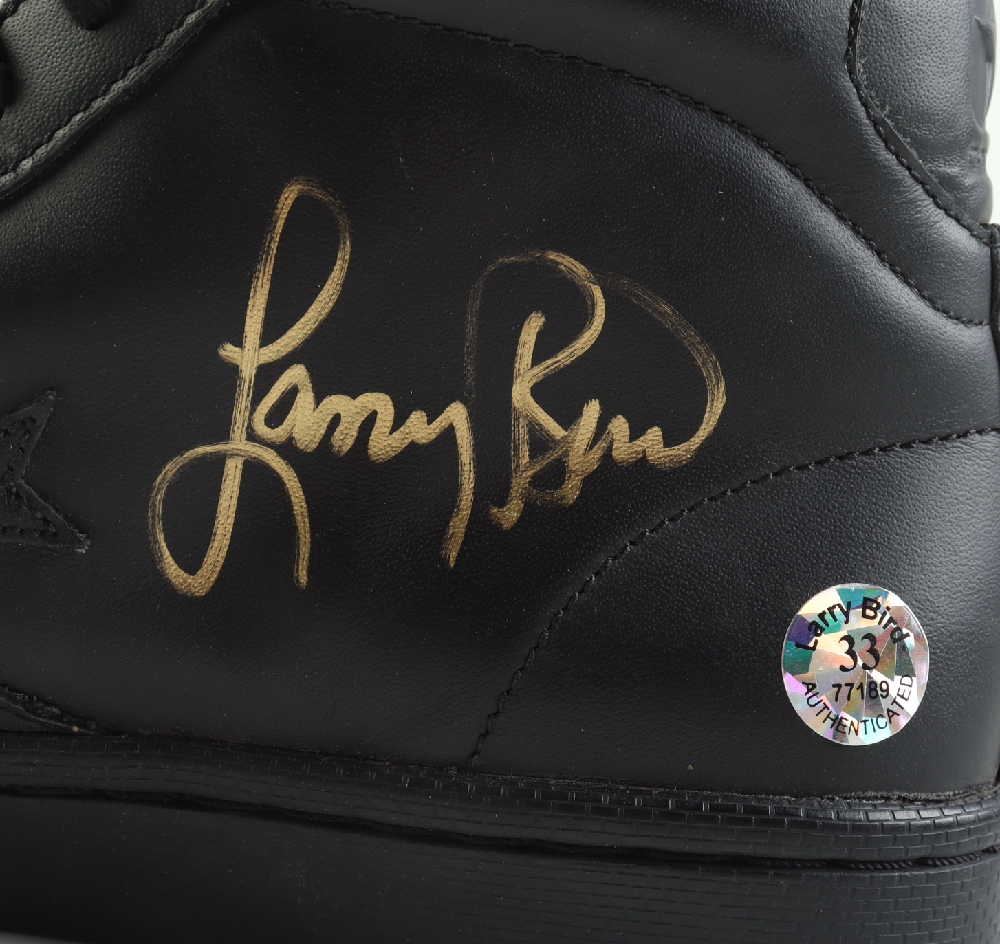 Larry Bird Signed Converse All-Star Basketball Shoe with Display Case (Bird) at PristineAuction.com Larry Bird Signed Converse All-Star Basketball Shoe with Display Case (Bird) at PristineAuction.com