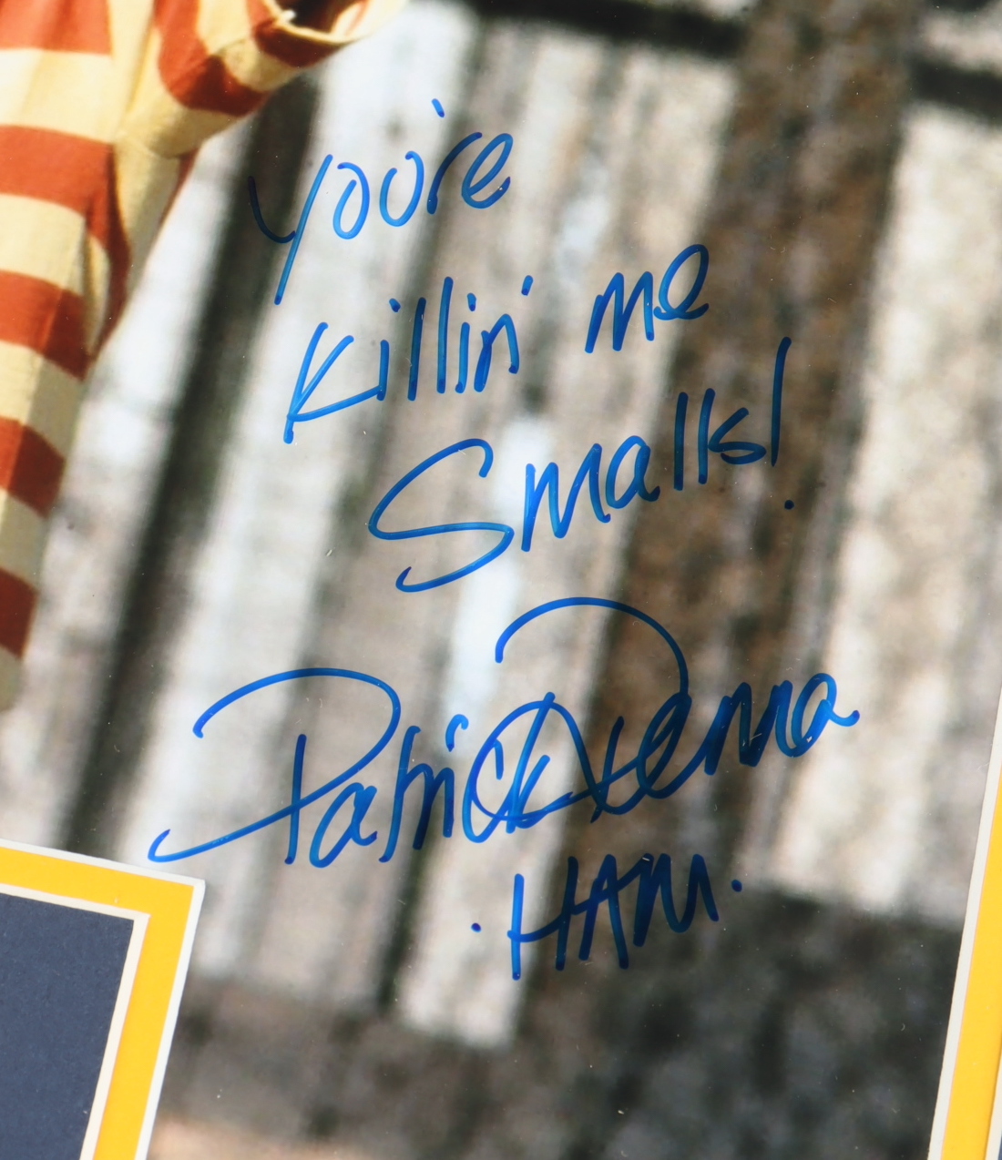 Patrick Renna Signed "The Sandlot" 18x22 Custom Framed Photo Display Inscribed "You're Killing Me Smalls!" & "Ham" (JSA) at PristineAuction.com Patrick Renna Signed "The Sandlot" 18x22 Custom Framed Photo Display Inscribed "You're Killing Me Smalls!" & "Ham" (JSA) at PristineAuction.com