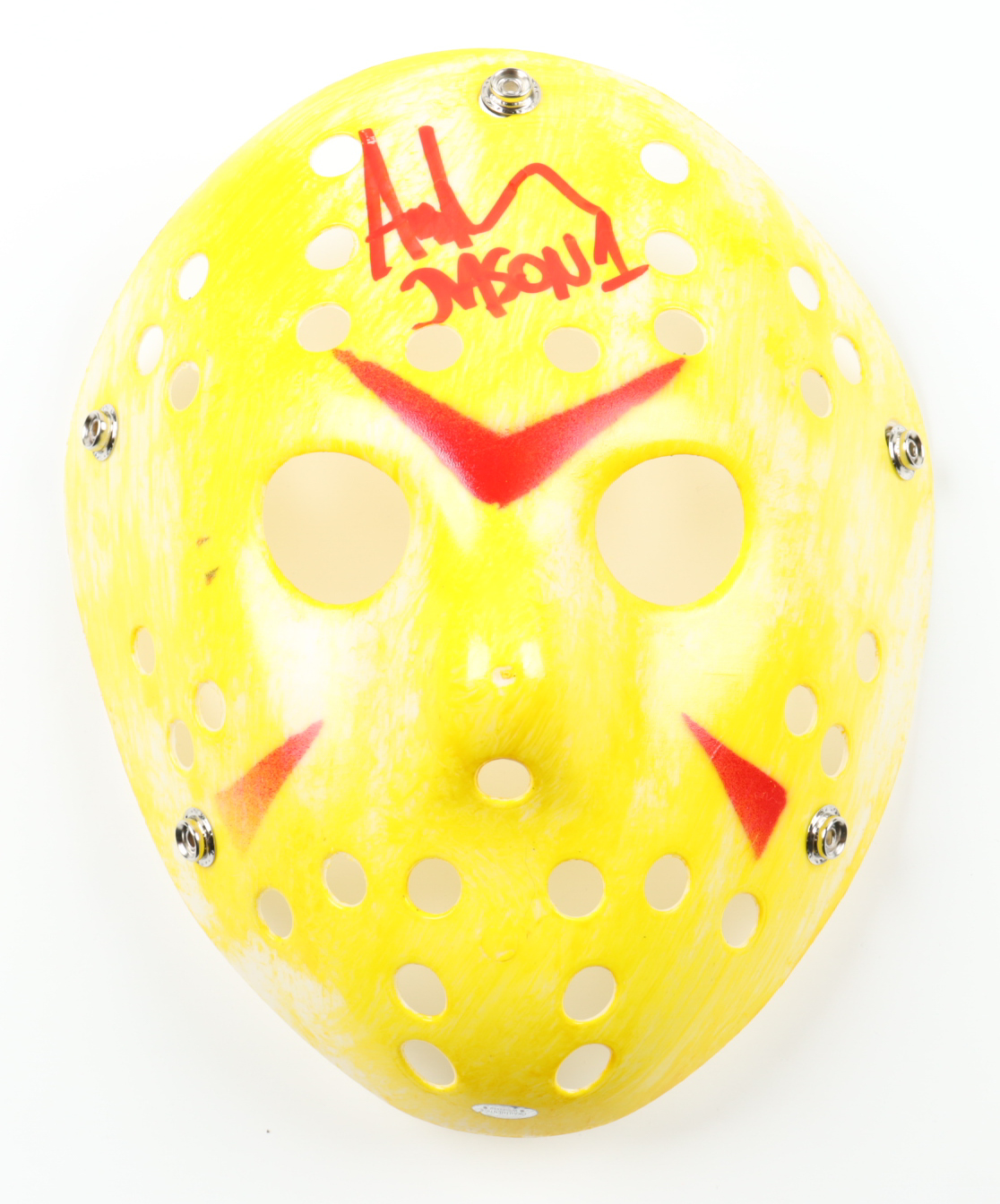 Ari Lehman Signed "Friday the 13th" Jason Voorhees Mask Inscribed "Jason 1" (OKAuthentics) at PristineAuction.com Ari Lehman Signed "Friday the 13th" Jason Voorhees Mask Inscribed "Jason 1" (OKAuthentics) at PristineAuction.com
