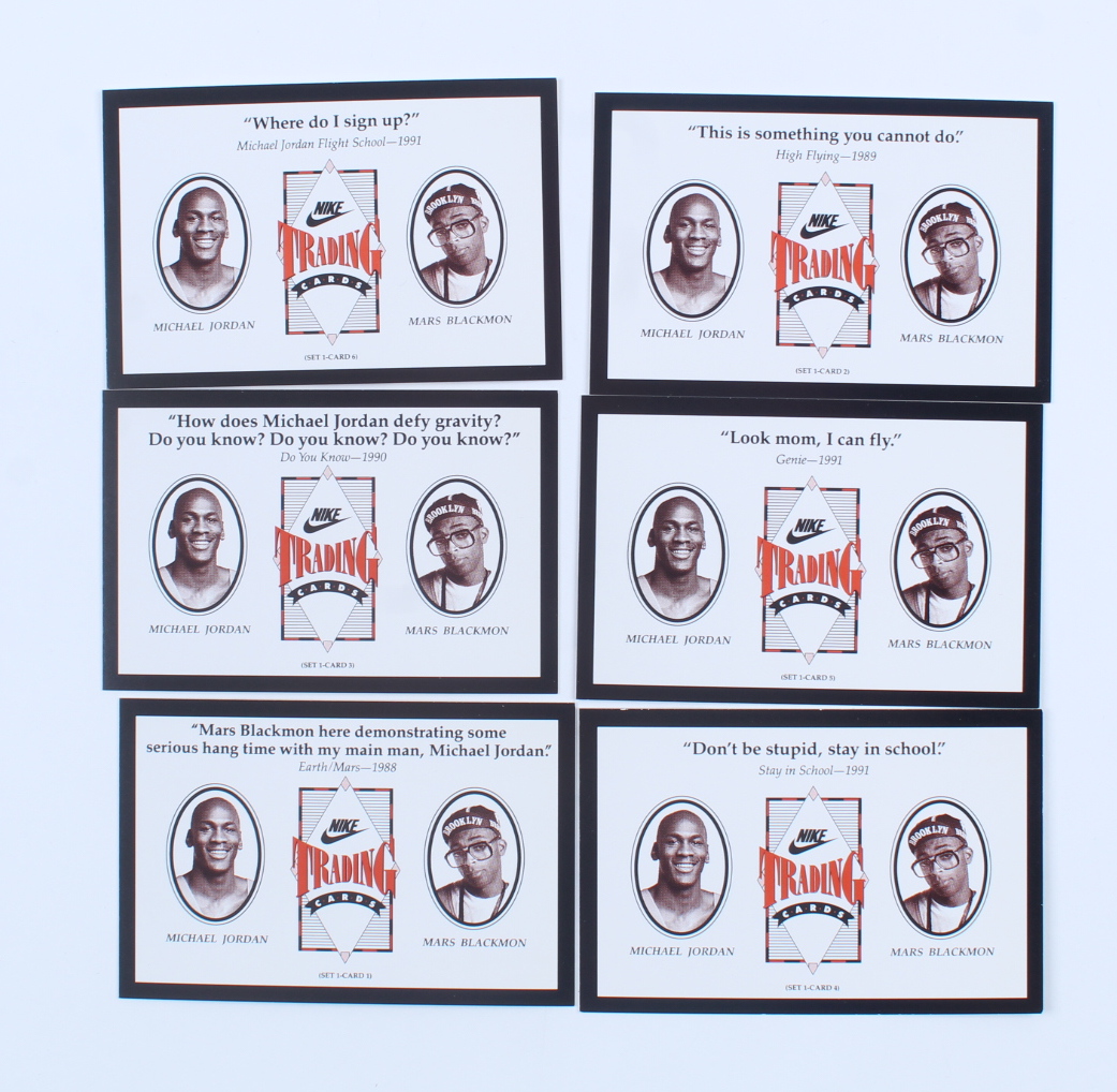 1991 Michael Jordan Trading Card Set with (6) Cards at PristineAuction.com 1991 Michael Jordan Trading Card Set with (6) Cards at PristineAuction.com