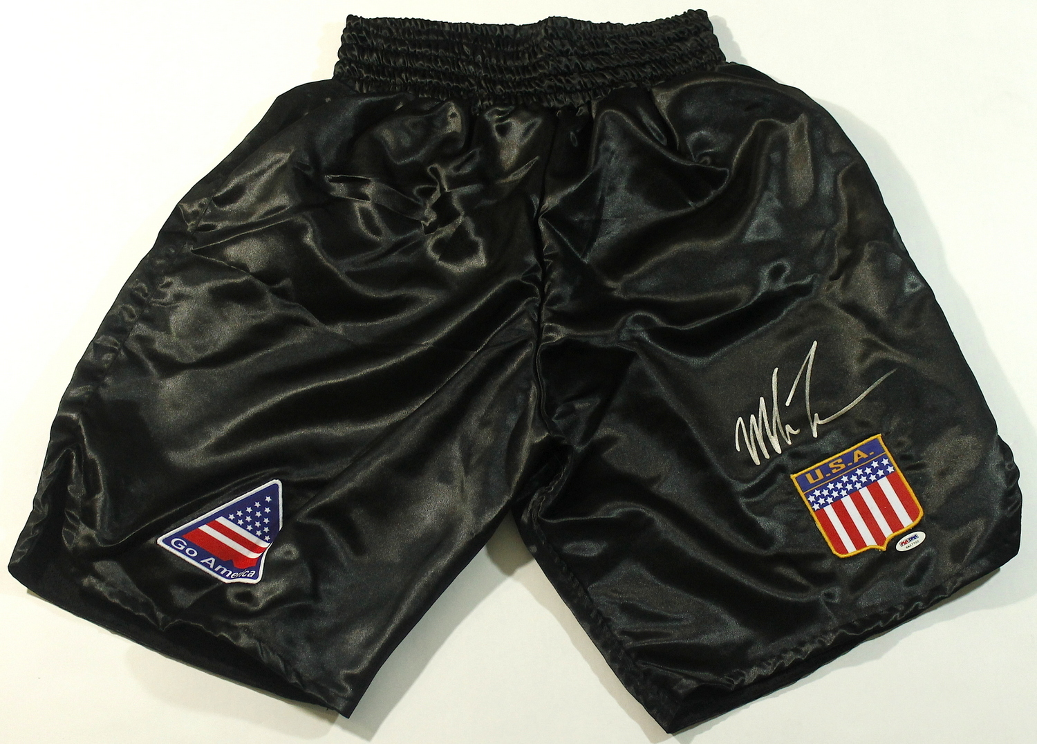 Mike Tyson Signed Custom Stitched Boxing Shorts (PSA COA) at PristineAuction.com Mike Tyson Signed Custom Stitched Boxing Shorts (PSA COA) at PristineAuction.com