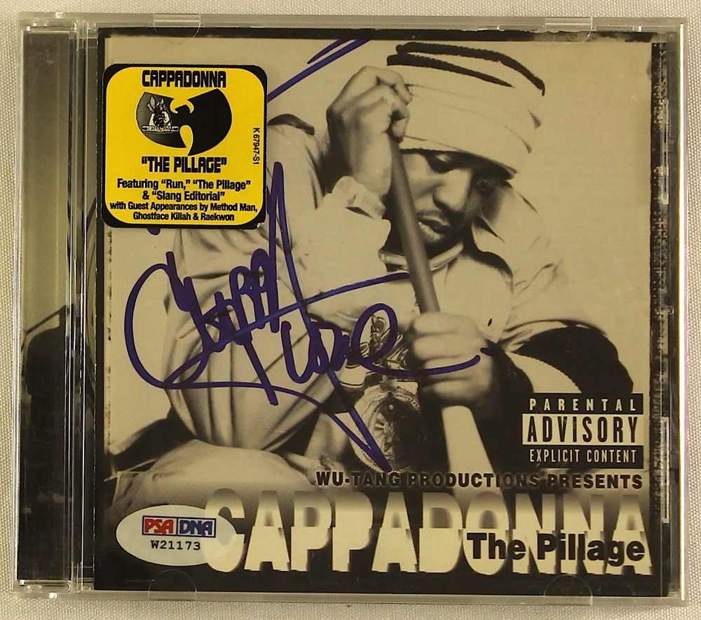 Cappadonna Signed CD "The Pillage" (PSA COA) Pristine Auction