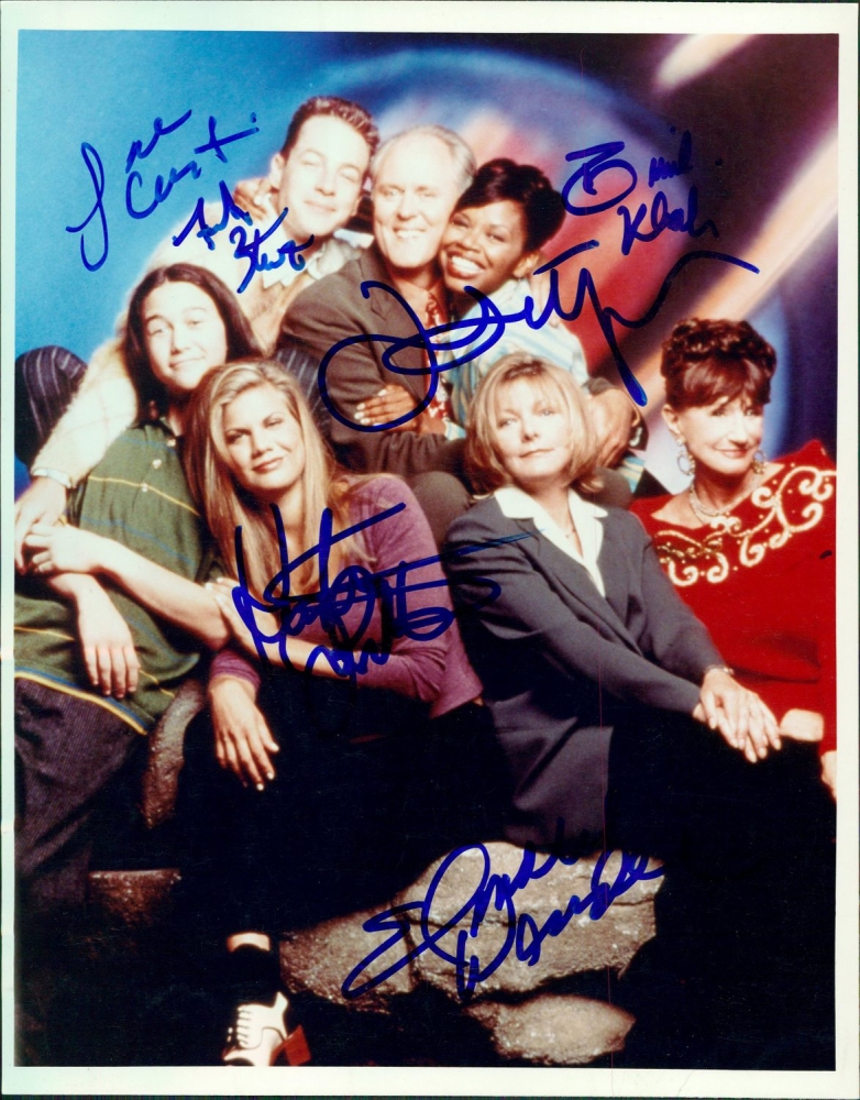 3rd Rock from the Sun Cast Signed 8x10 Photo with John Lithgow, Kristen - Cast Of Third Rock From The Sun