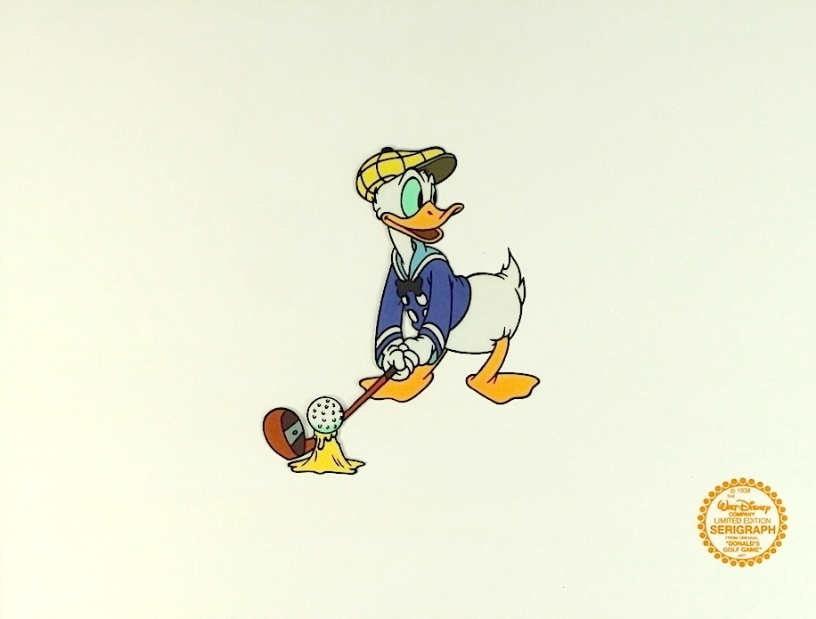Donald Duck "Donald's Golf Game" Walt Disney Limited Edition Animation Serigraph Cel at PristineAuction.com Donald Duck "Donald's Golf Game" Walt Disney Limited Edition Animation Serigraph Cel at PristineAuction.com