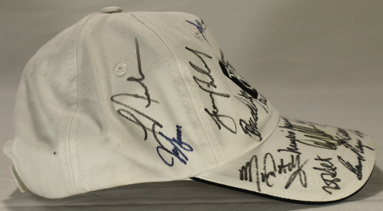 PGA Multi-Signed Hat Signed by (24) with Mark O'Meara, Gary Player, Hale Irwin (JSA ALOA) at PristineAuction.com PGA Multi-Signed Hat Signed by (24) with Mark O'Meara, Gary Player, Hale Irwin (JSA ALOA) at PristineAuction.com