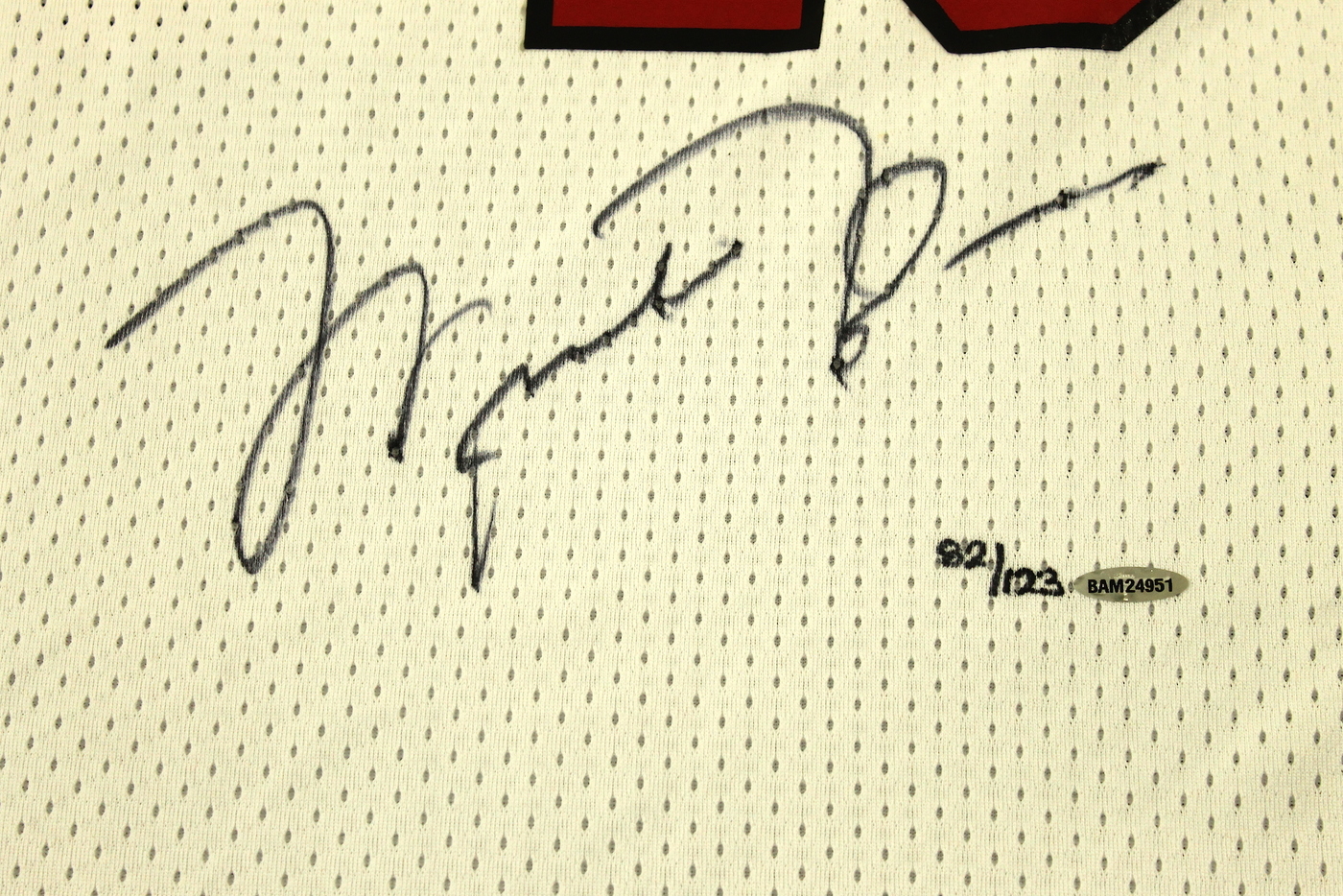 Michael Jordan Signed Limited Edition Authentic Mitchell & Ness 1984-85 "Rookie of the Year" Bulls Jersey #82/123 (UDA COA) at PristineAuction.com Michael Jordan Signed Limited Edition Authentic Mitchell & Ness 1984-85 "Rookie of the Year" Bulls Jersey #82/123 (UDA COA) at PristineAuction.com