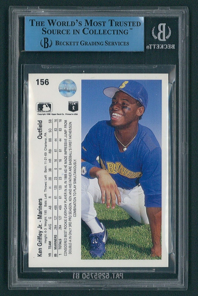 Ken Griffey Jr. Signed 1990 Upper Deck 156 Baseball Card (JSA