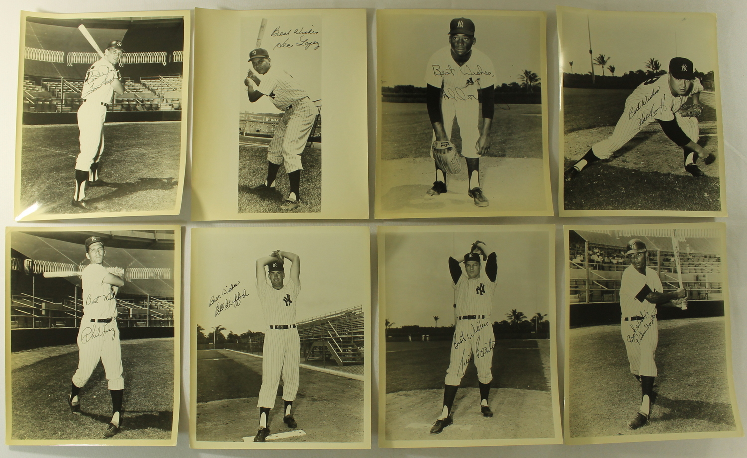 Lot of (15) Vintage 1963 Yankees Signed Team-Issued Photos Including Roland Sheldon, Bud Daley, Al Downing, Hal Reniff, Phil Linz (PA LOA) at PristineAuction.com Lot of (15) Vintage 1963 Yankees Signed Team-Issued Photos Including Roland Sheldon, Bud Daley, Al Downing, Hal Reniff, Phil Linz (PA LOA) at PristineAuction.com