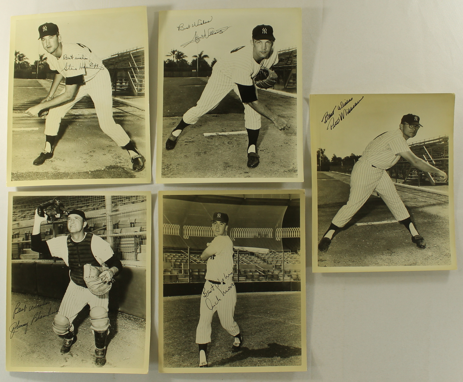 Lot of (15) Vintage 1963 Yankees Signed Team-Issued Photos Including Roland Sheldon, Bud Daley, Al Downing, Hal Reniff, Phil Linz (PA LOA) at PristineAuction.com Lot of (15) Vintage 1963 Yankees Signed Team-Issued Photos Including Roland Sheldon, Bud Daley, Al Downing, Hal Reniff, Phil Linz (PA LOA) at PristineAuction.com