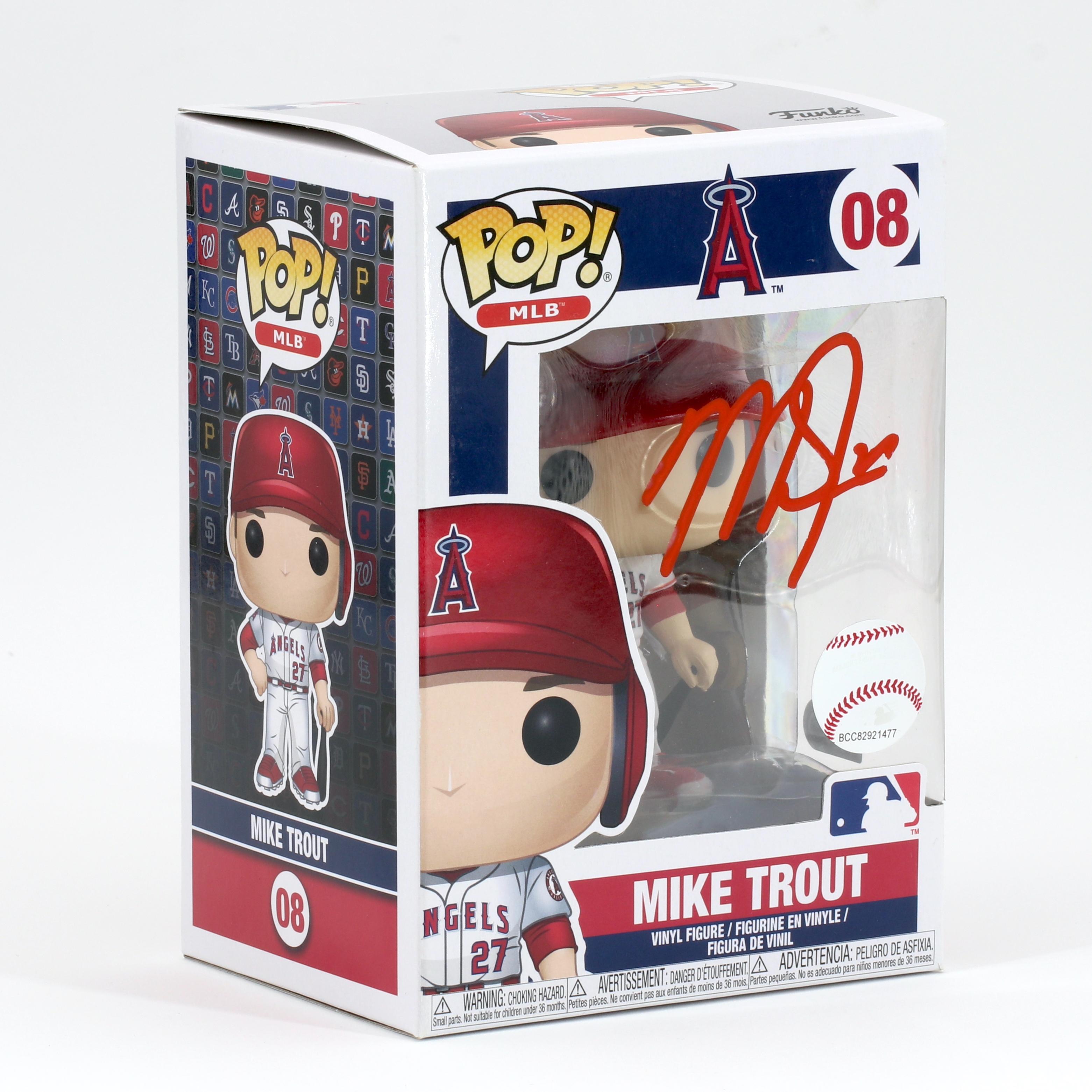 Mike Trout Signed Angels #08 Funko Pop! Vinyl Figure (MLB) at PristineAuction.com Mike Trout Signed Angels #08 Funko Pop! Vinyl Figure (MLB) at PristineAuction.com
