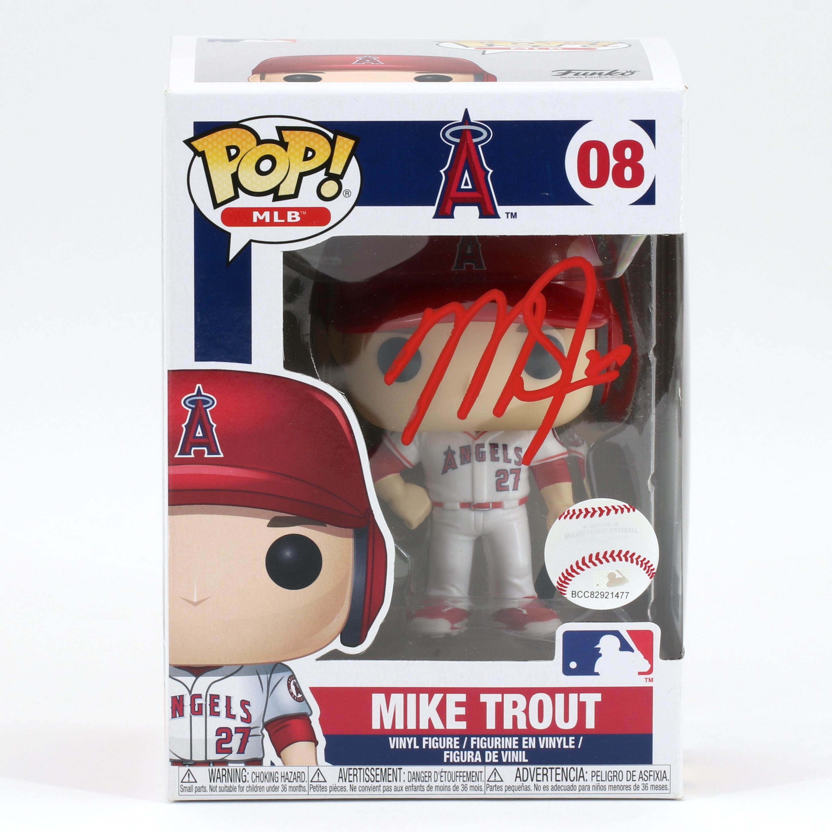 Mike Trout Signed Angels #08 Funko Pop! Vinyl Figure (MLB) at PristineAuction.com Mike Trout Signed Angels #08 Funko Pop! Vinyl Figure (MLB) at PristineAuction.com