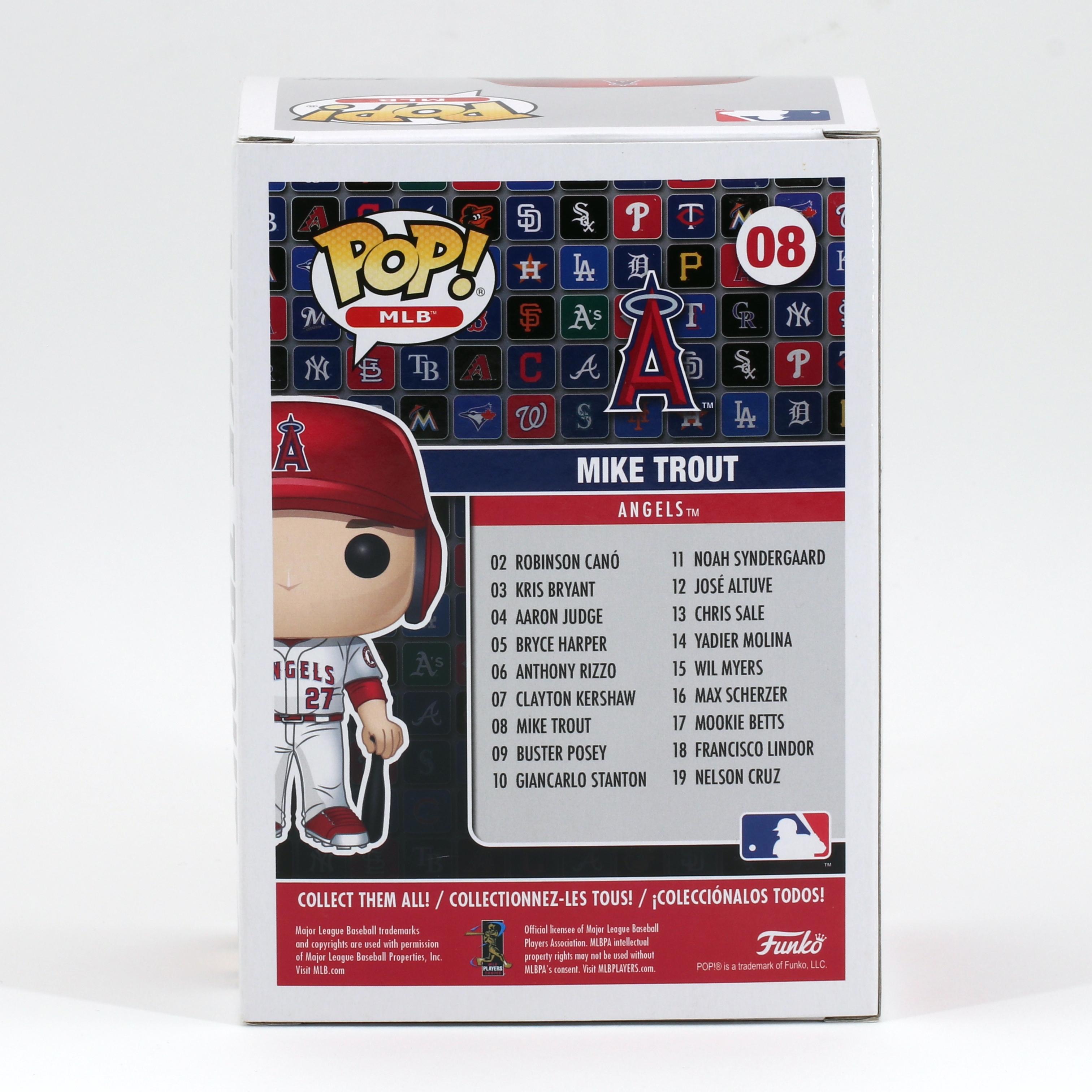 Mike Trout Signed Angels #08 Funko Pop! Vinyl Figure (MLB) at PristineAuction.com Mike Trout Signed Angels #08 Funko Pop! Vinyl Figure (MLB) at PristineAuction.com