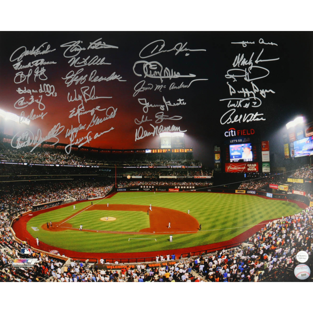 Mets 16x20 Photo Team-Signed by (24) with Cleon Jones, Ed Charles, Amos ...