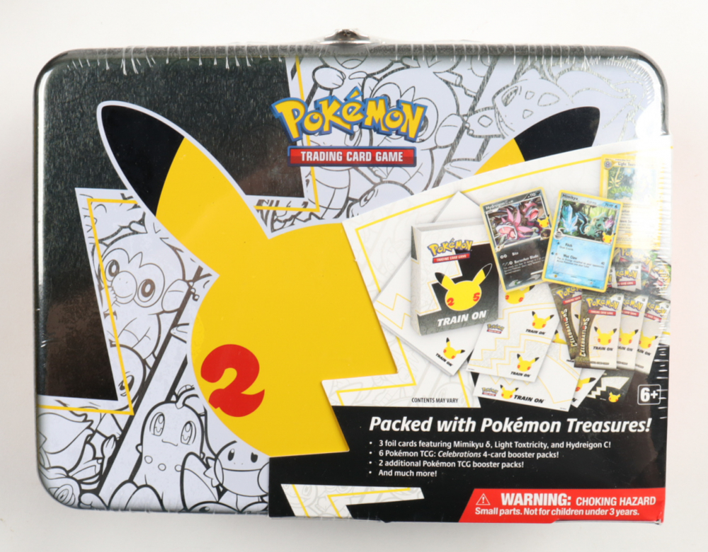 Pokemon TCG 2021 Celebrations Collector's Chest Tin Set with (8