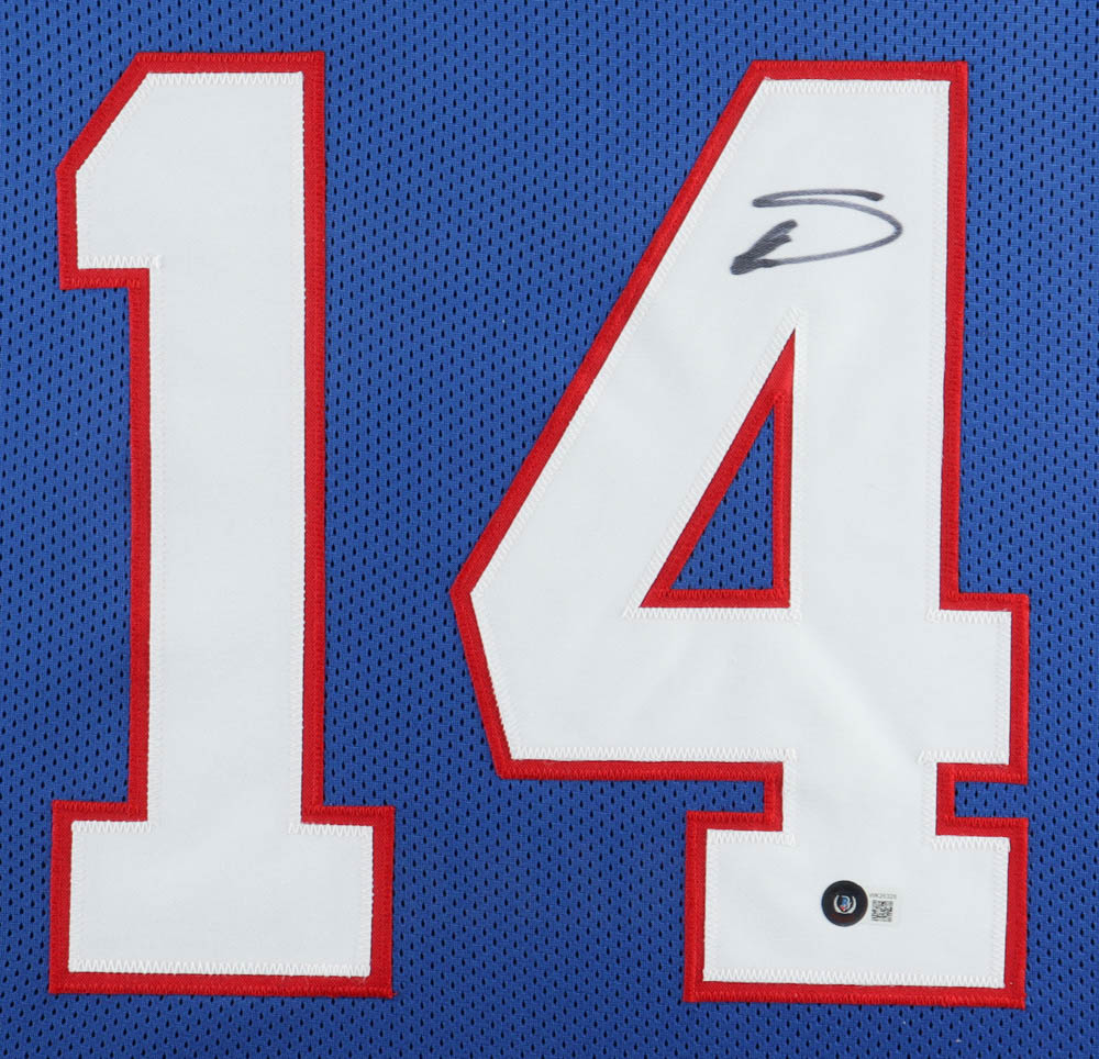 Stefon Diggs Signed Custom Framed Jersey Display (Beckett) at PristineAuction.com Stefon Diggs Signed Custom Framed Jersey Display (Beckett) at PristineAuction.com