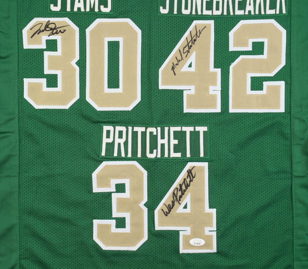 Frank Stams, Michael Stonebreaker & Wes Pritchett Signed Jersey (JSA) at PristineAuction.com Frank Stams, Michael Stonebreaker & Wes Pritchett Signed Jersey (JSA) at PristineAuction.com
