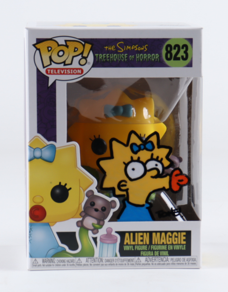 Tone Rodriguez Signed "The Simpsons Treehouse of Horror" #823 Alien Maggie Funko Pop! Vinyl Figure with Hand-Drawn Sketch (Beckett) at PristineAuction.com Tone Rodriguez Signed "The Simpsons Treehouse of Horror" #823 Alien Maggie Funko Pop! Vinyl Figure with Hand-Drawn Sketch (Beckett) at PristineAuction.com