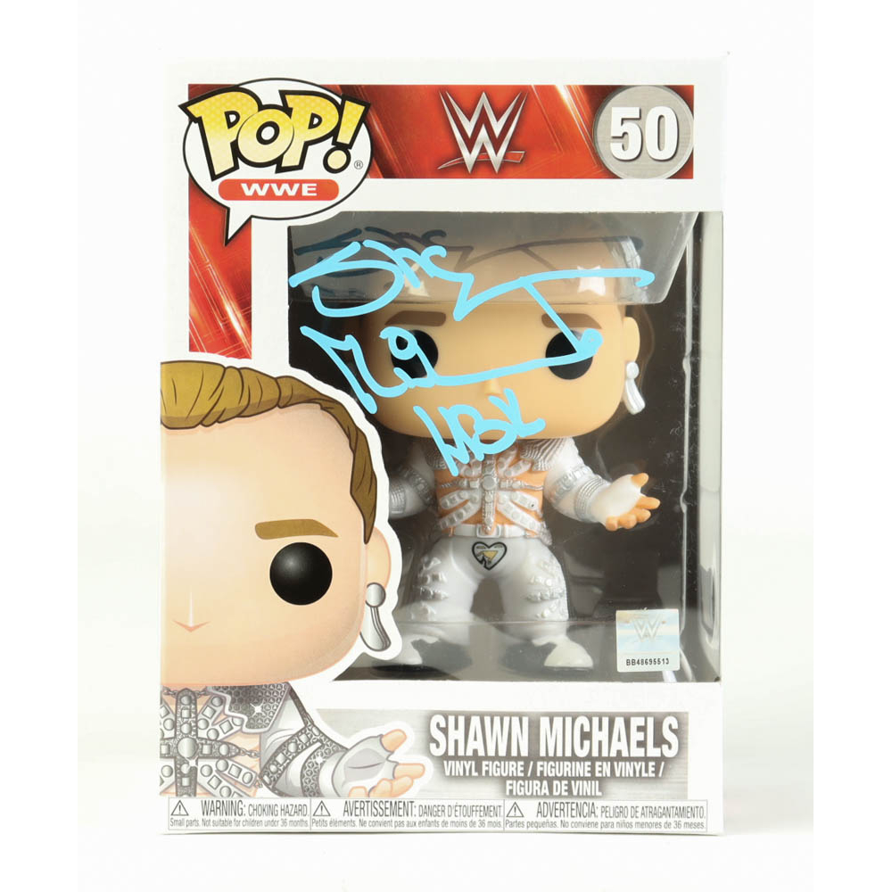 Shawn Michaels Signed WWE 50 Shawn Michaels Funko Pop! Vinyl Figure