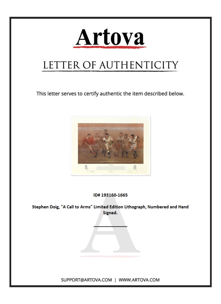 "A Call to Arms" LE 26x29 Lithograph by Stephen Doig (Artova) at PristineAuction.com "A Call to Arms" LE 26x29 Lithograph by Stephen Doig (Artova) at PristineAuction.com