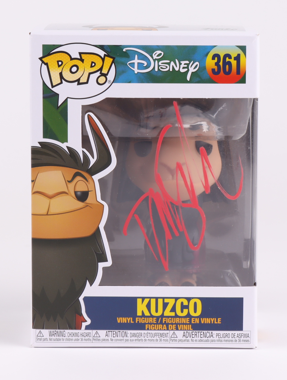 David Spade Signed Disney "The Emperor's New Groove" #361 Kuzco Funko Pop! Vinyl Figure (Beckett) at PristineAuction.com David Spade Signed Disney "The Emperor's New Groove" #361 Kuzco Funko Pop! Vinyl Figure (Beckett) at PristineAuction.com