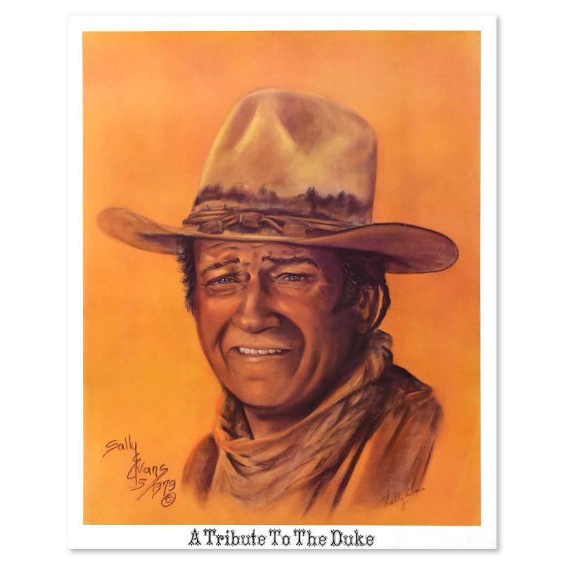 "A Tribute to the Duke " LE 17x22 Lithograph by Sally Evans (Artova) at PristineAuction.com "A Tribute to the Duke " LE 17x22 Lithograph by Sally Evans (Artova) at PristineAuction.com