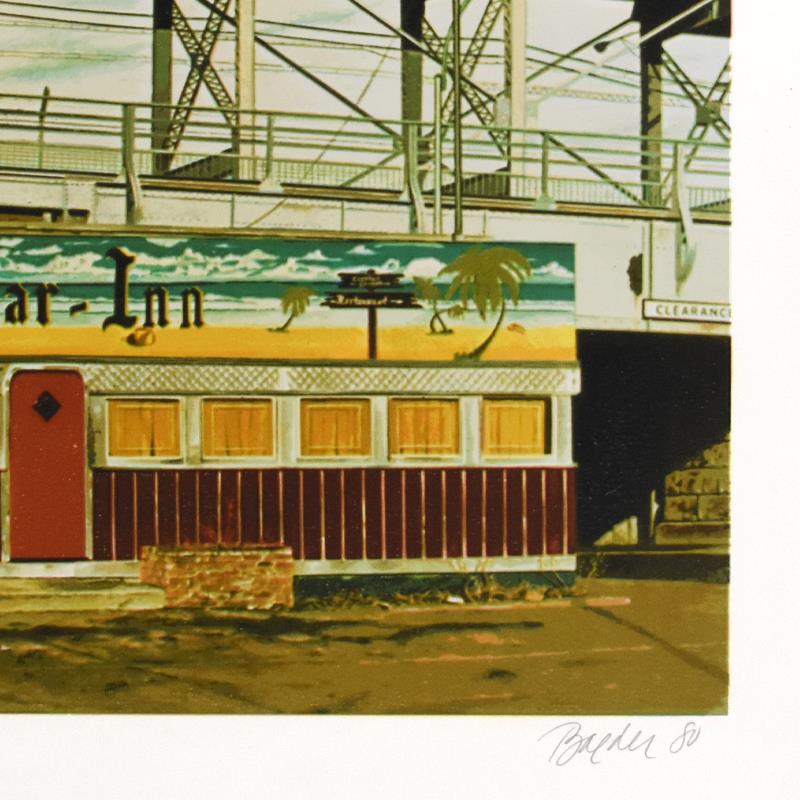 "Vista Mar Inn" LE 30x22 Silkscreen on Somerset Paper by John Baeder (Artova) at PristineAuction.com "Vista Mar Inn" LE 30x22 Silkscreen on Somerset Paper by John Baeder (Artova) at PristineAuction.com