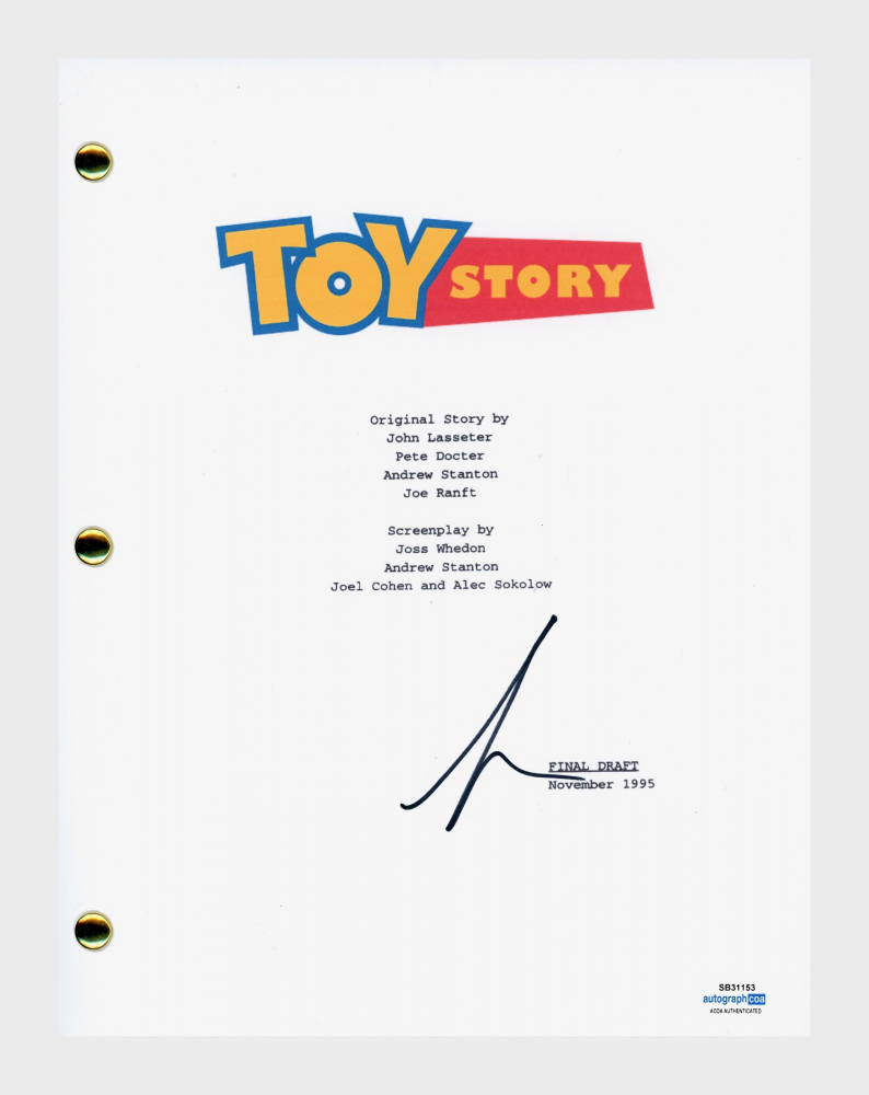 Tim Allen Signed "Toy Story" Movie Script (AutographCOA) Pristine Auction