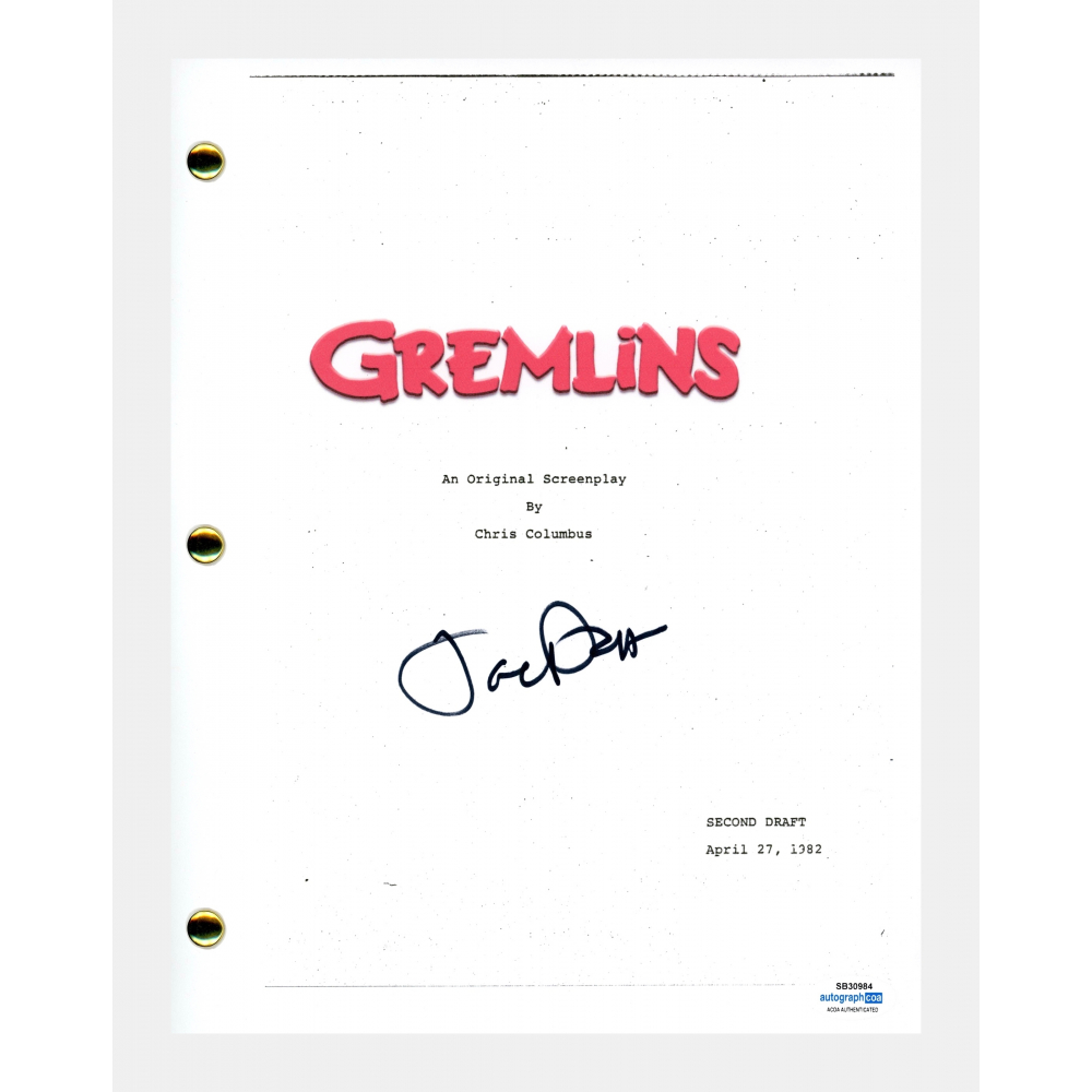 Gremlins 2 Script Joe Dante Signed