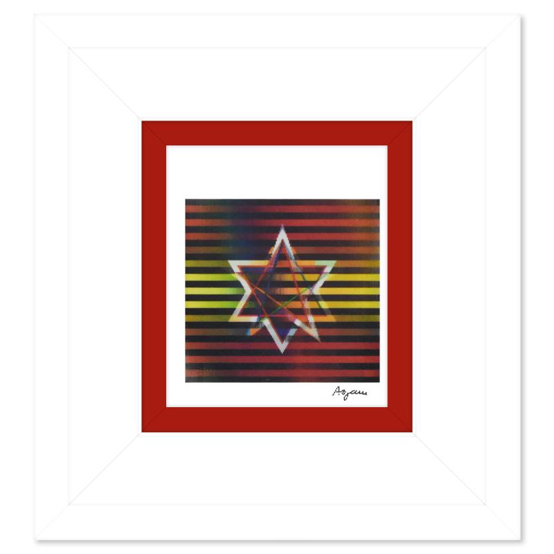 Yaacov Agam Signed "Untitled" LE Custom Framed Agamograph (PA) at PristineAuction.com Yaacov Agam Signed "Untitled" LE Custom Framed Agamograph (PA) at PristineAuction.com