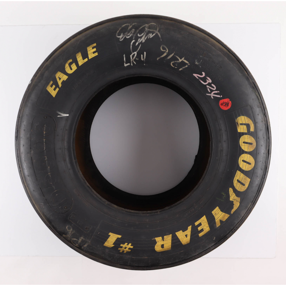Dale Earnhardt Sr. Signed NASCAR Goodyear Tire (Beckett) Pristine Auction