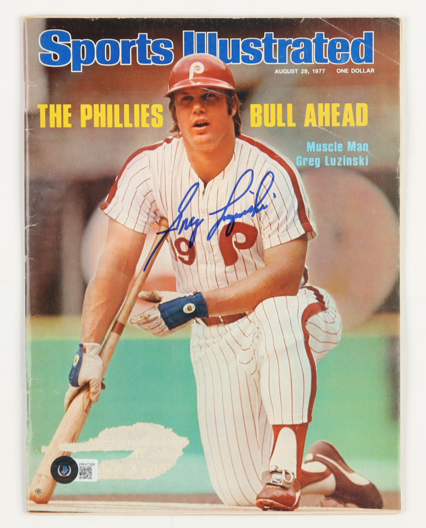 Greg Luzinski Signed 1977 Sports Illustrated Magazine (Beckett) at PristineAuction.com Greg Luzinski Signed 1977 Sports Illustrated Magazine (Beckett) at PristineAuction.com