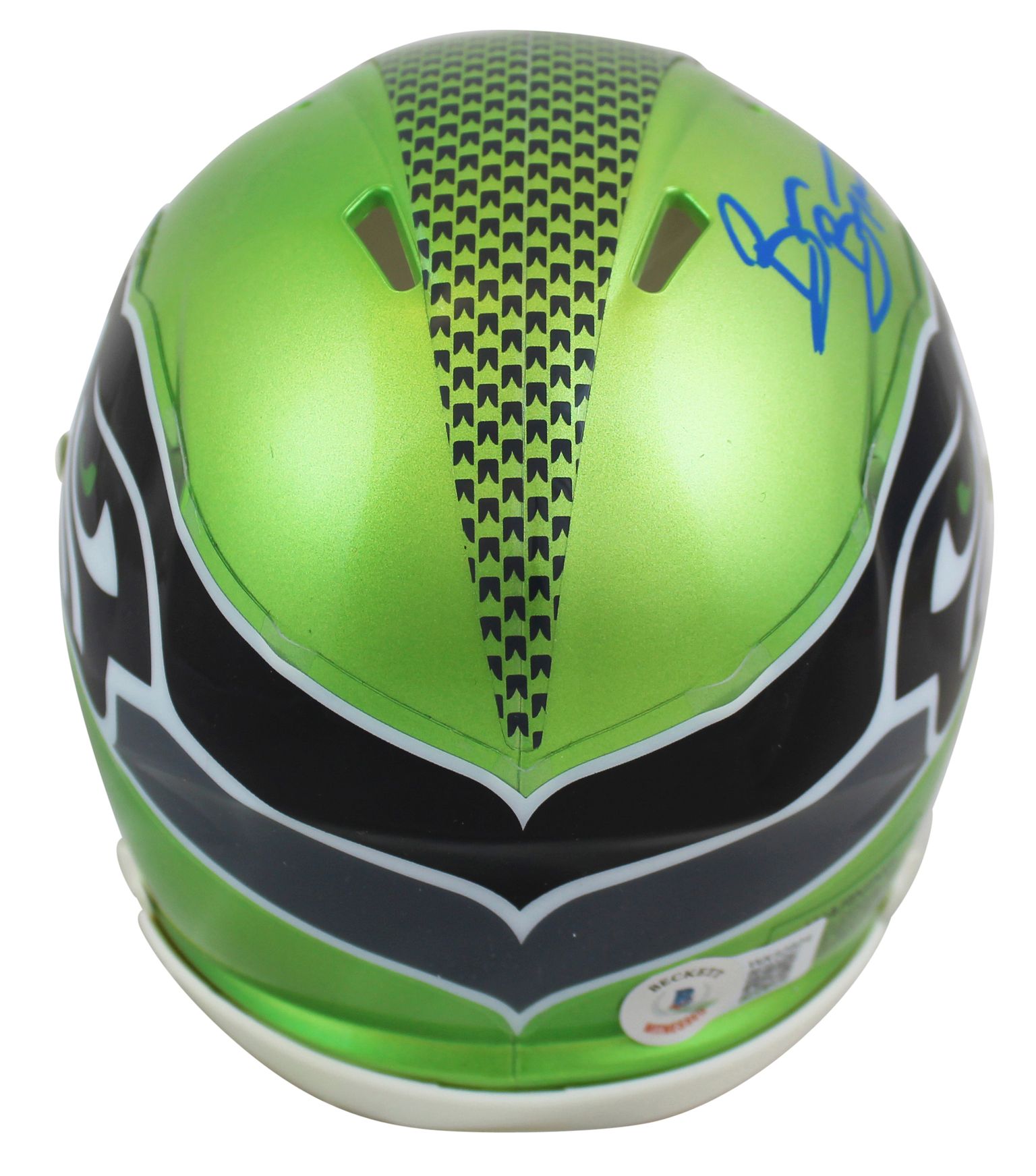 Brian Bosworth Signed Seahawks Flash Alternate Speed Mini Helmet (Beckett) at PristineAuction.com Brian Bosworth Signed Seahawks Flash Alternate Speed Mini Helmet (Beckett) at PristineAuction.com