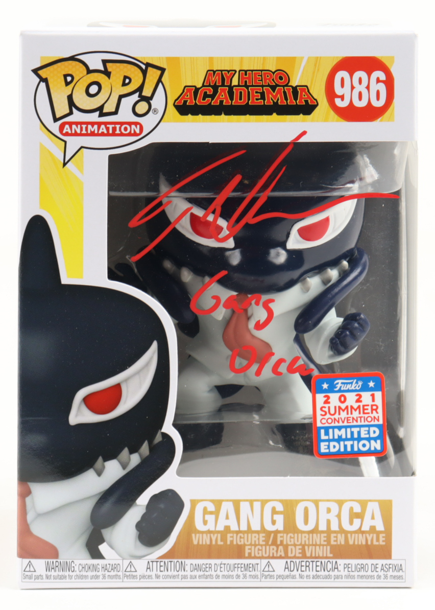 Tyler Walker Signed "My Hero Academia" #986 Gang Orca Funko Pop! Vinyl Figure Inscribed "Gang Orca" (JSA) at PristineAuction.com Tyler Walker Signed "My Hero Academia" #986 Gang Orca Funko Pop! Vinyl Figure Inscribed "Gang Orca" (JSA) at PristineAuction.com