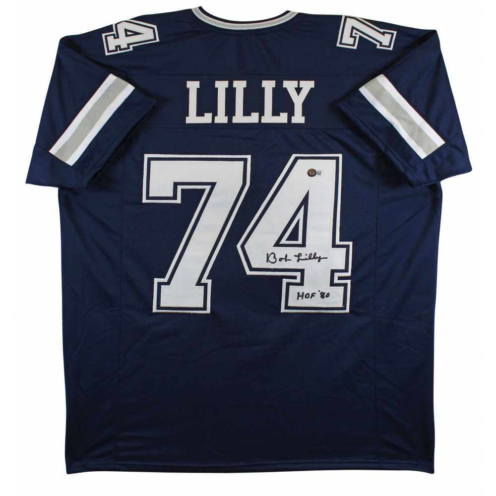 Bob Lilly Signed Jersey Inscribed "HOF '80" (Beckett) at PristineAuction.com