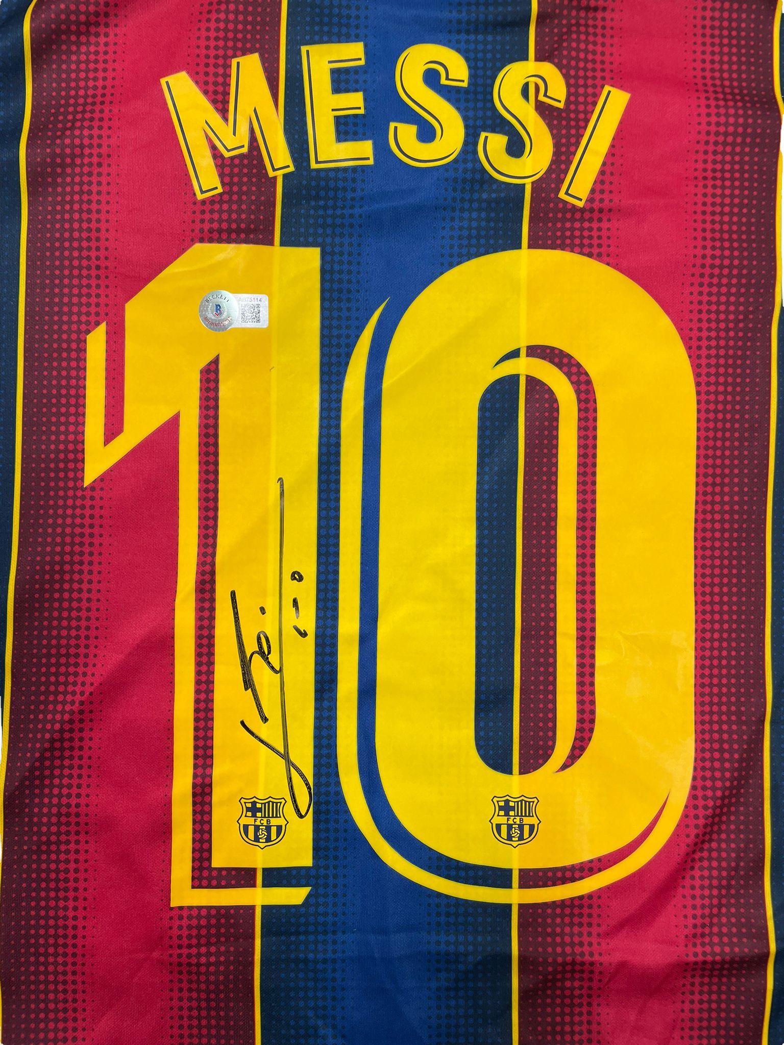 Lionel Messi Signed Barcelona Jersey (Beckett) at PristineAuction.com Lionel Messi Signed Barcelona Jersey (Beckett) at PristineAuction.com