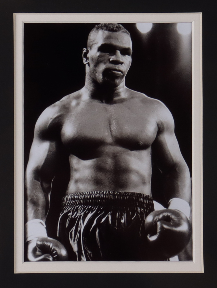 Mike Tyson Signed "Iron Mike" 35x43 Custom Framed Boxing Shorts Display (JSA & Tyson) at PristineAuction.com Mike Tyson Signed "Iron Mike" 35x43 Custom Framed Boxing Shorts Display (JSA & Tyson) at PristineAuction.com