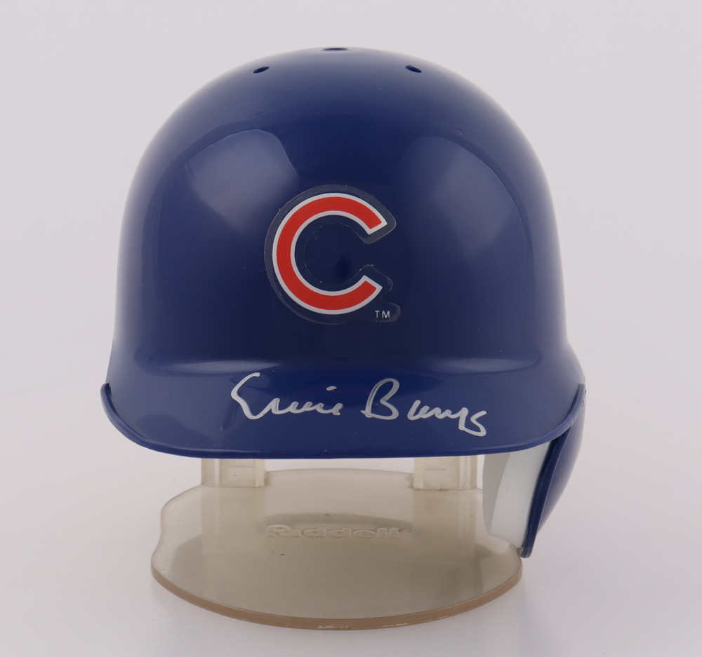Ernie Banks Signed Cubs Mini Batting Helmet (PSA & Radtke & Banks) at PristineAuction.com Ernie Banks Signed Cubs Mini Batting Helmet (PSA & Radtke & Banks) at PristineAuction.com