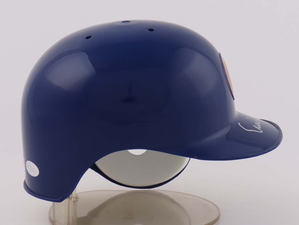 Ernie Banks Signed Cubs Mini Batting Helmet (PSA & Radtke & Banks) at PristineAuction.com Ernie Banks Signed Cubs Mini Batting Helmet (PSA & Radtke & Banks) at PristineAuction.com