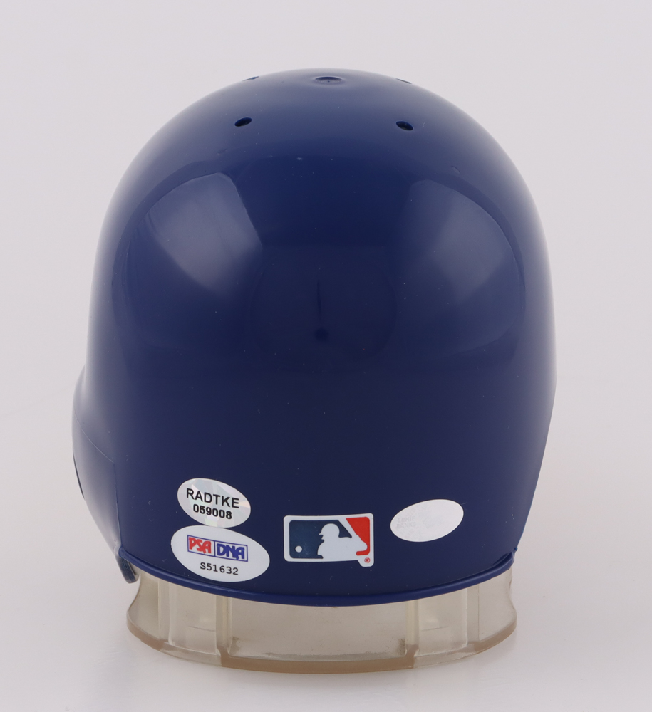 Ernie Banks Signed Cubs Mini Batting Helmet (PSA & Radtke & Banks) at PristineAuction.com Ernie Banks Signed Cubs Mini Batting Helmet (PSA & Radtke & Banks) at PristineAuction.com