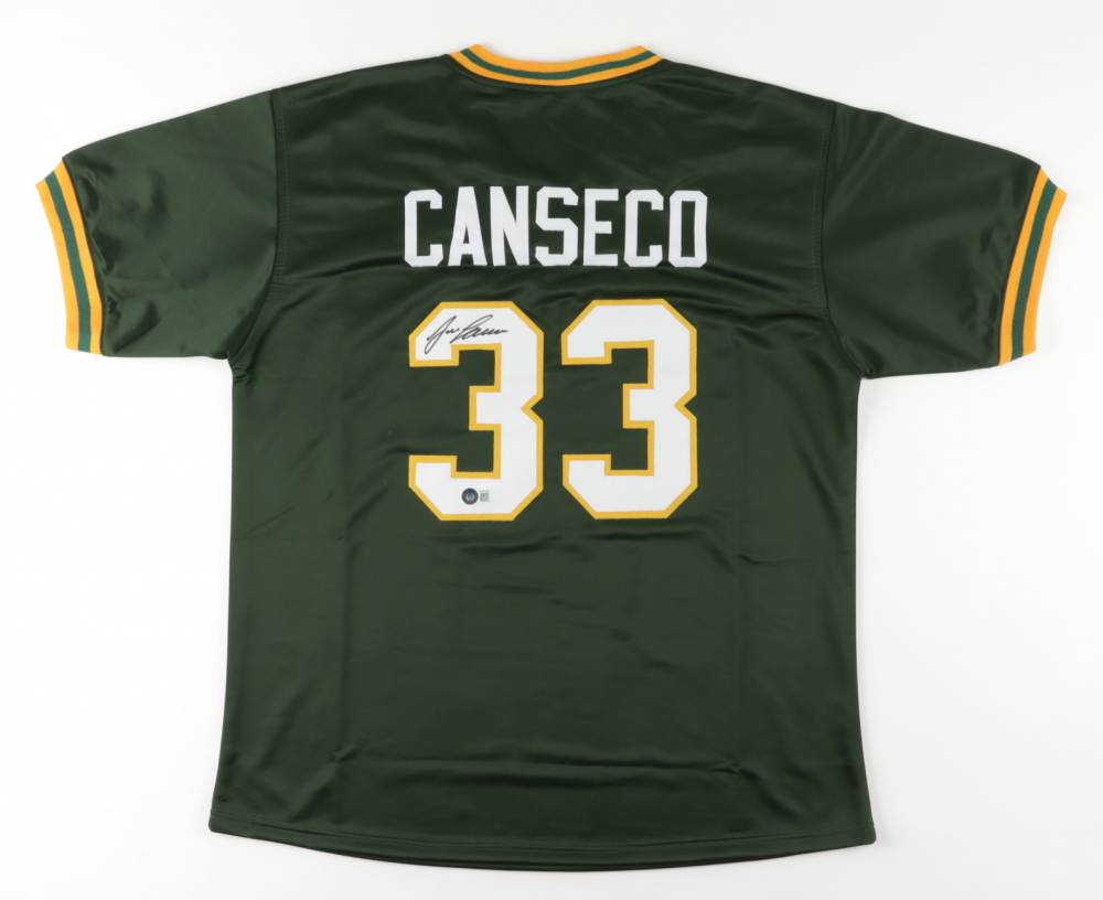 Jose Canseco Signed Jersey (Beckett) at PristineAuction.com Jose Canseco Signed Jersey (Beckett) at PristineAuction.com