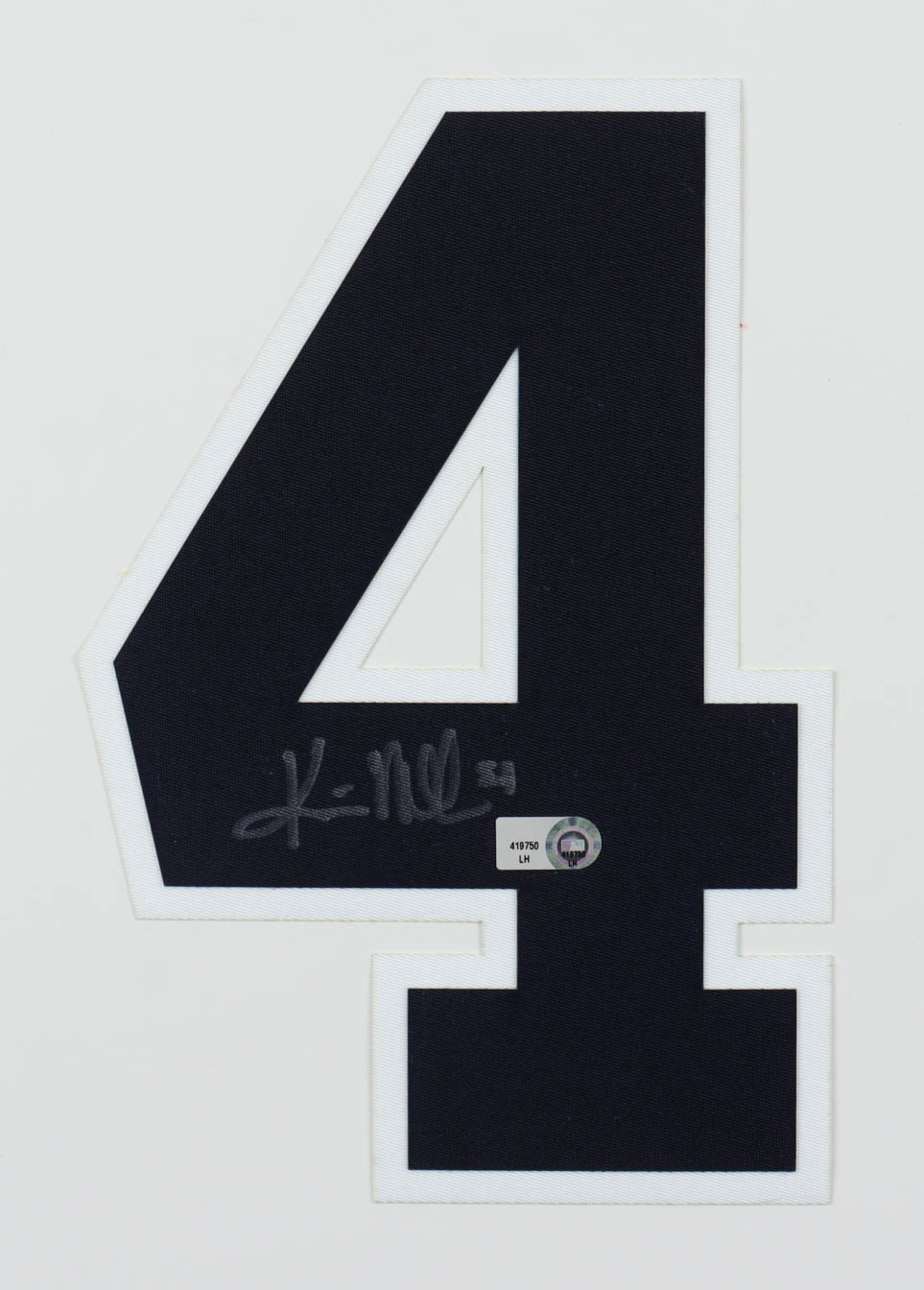 Kris Medlen Signed Jersey Number "4" Patch (MLB) at PristineAuction.com Kris Medlen Signed Jersey Number "4" Patch (MLB) at PristineAuction.com