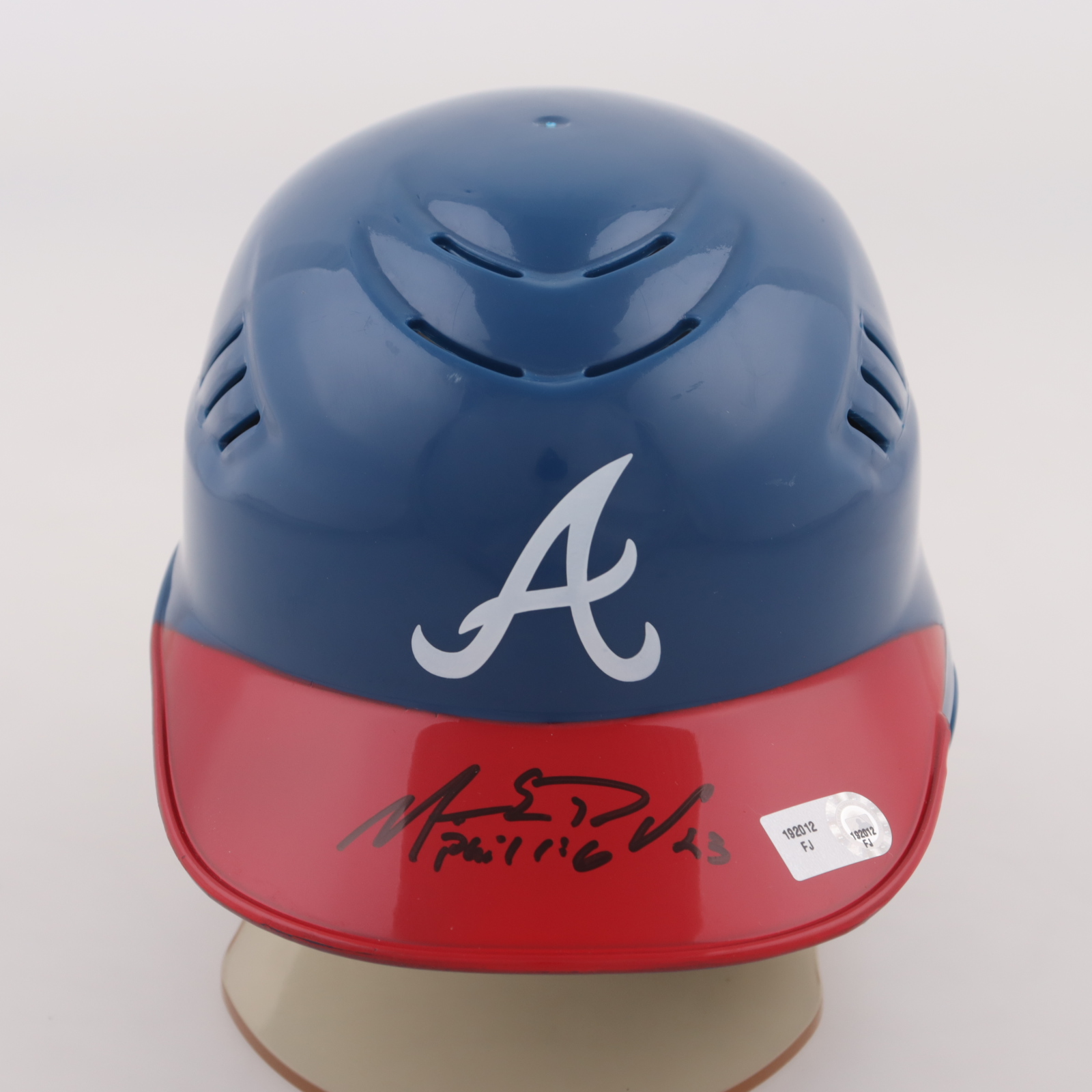 Matt Diaz Signed Braves Mini Helmet (MLB) at PristineAuction.com Matt Diaz Signed Braves Mini Helmet (MLB) at PristineAuction.com