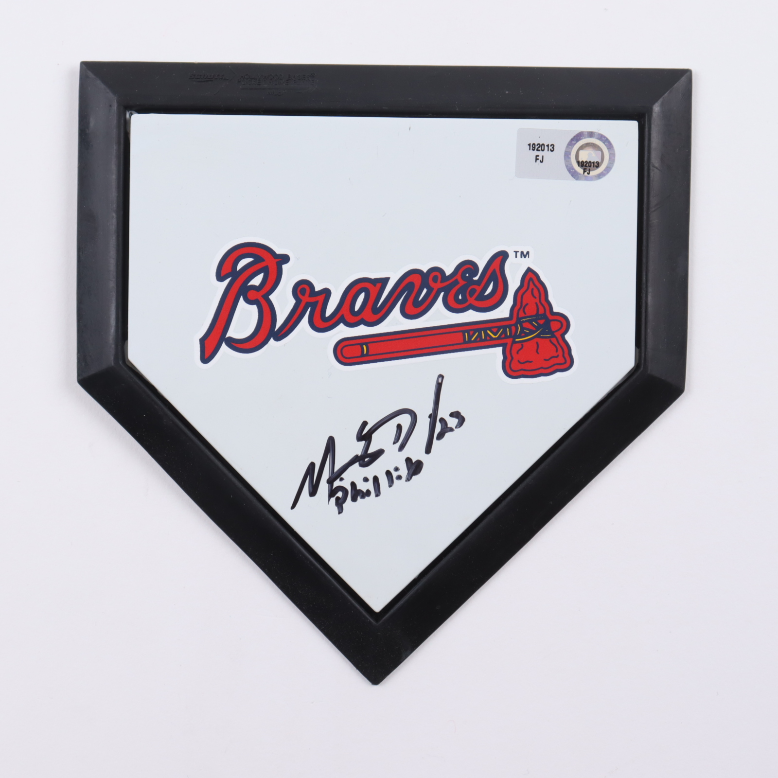 Matt Diaz Signed Braves Logo 5x5 Mini Home Plate (MLB) at PristineAuction.com Matt Diaz Signed Braves Logo 5x5 Mini Home Plate (MLB) at PristineAuction.com