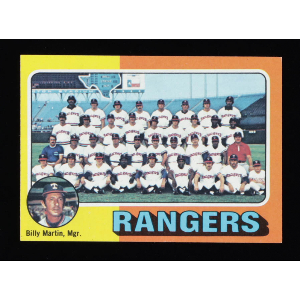 Billy Martin 1975 Topps #511 Texas Rangers Checklist | Pristine Auction