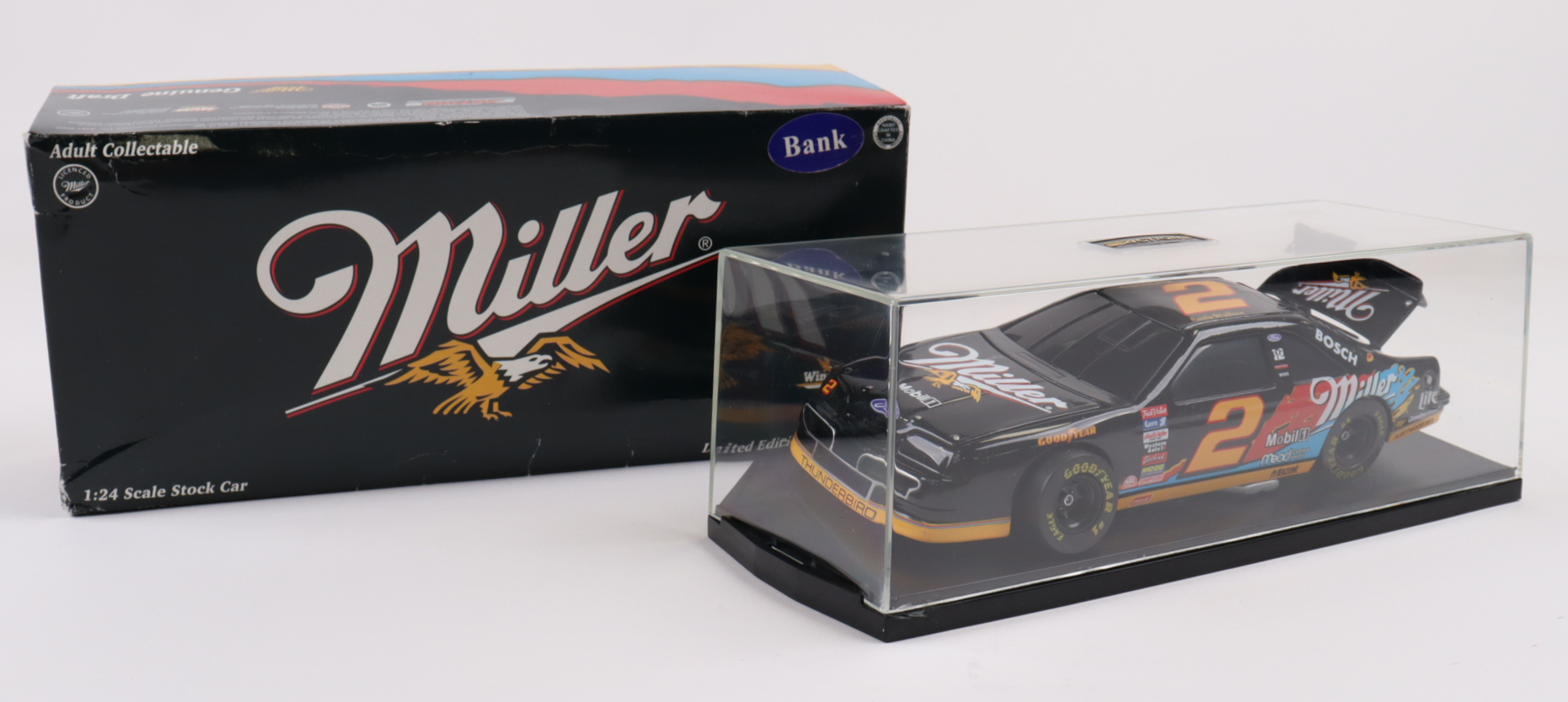 Rusty Wallace LE #2 Action Bank Miller Splash 1996 Thunderbird 1:24 Diecast Car at PristineAuction.com Rusty Wallace LE #2 Action Bank Miller Splash 1996 Thunderbird 1:24 Diecast Car at PristineAuction.com