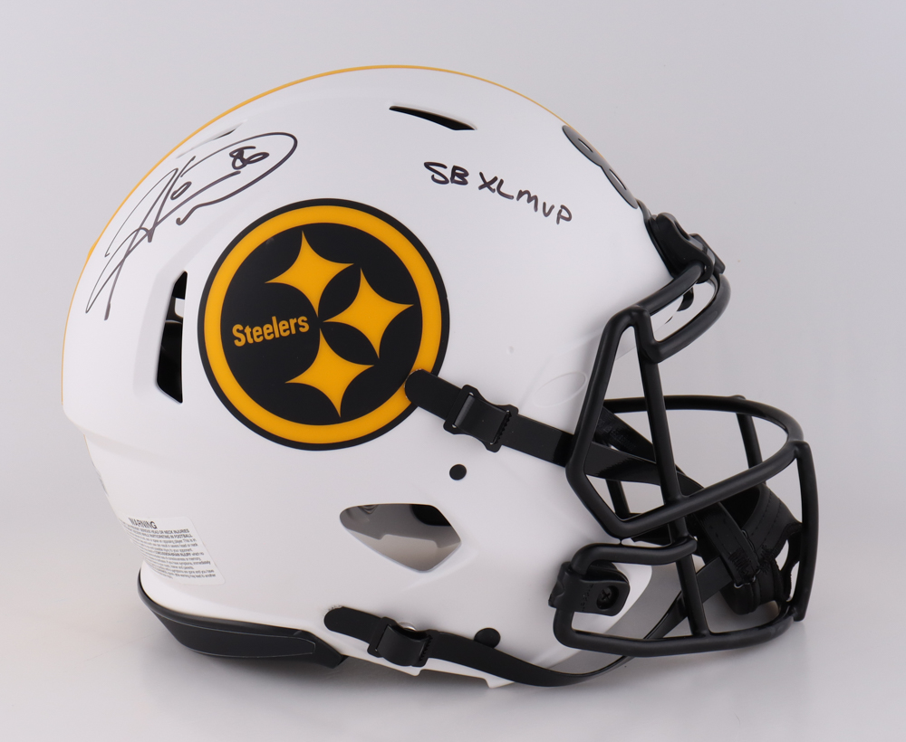 Hines Ward Signed Steelers Full-Size Authentic On-Field Lunar Eclipse Alternate Speed Helmet Inscribed "SB XL MVP" (Beckett) at PristineAuction.com Hines Ward Signed Steelers Full-Size Authentic On-Field Lunar Eclipse Alternate Speed Helmet Inscribed "SB XL MVP" (Beckett) at PristineAuction.com