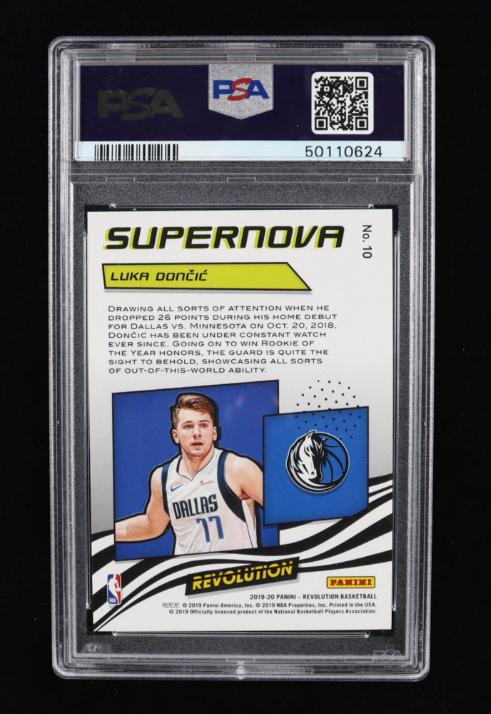Luka Doncic 2019-20 Panini Revolution Supernova #10 (PSA 10 
