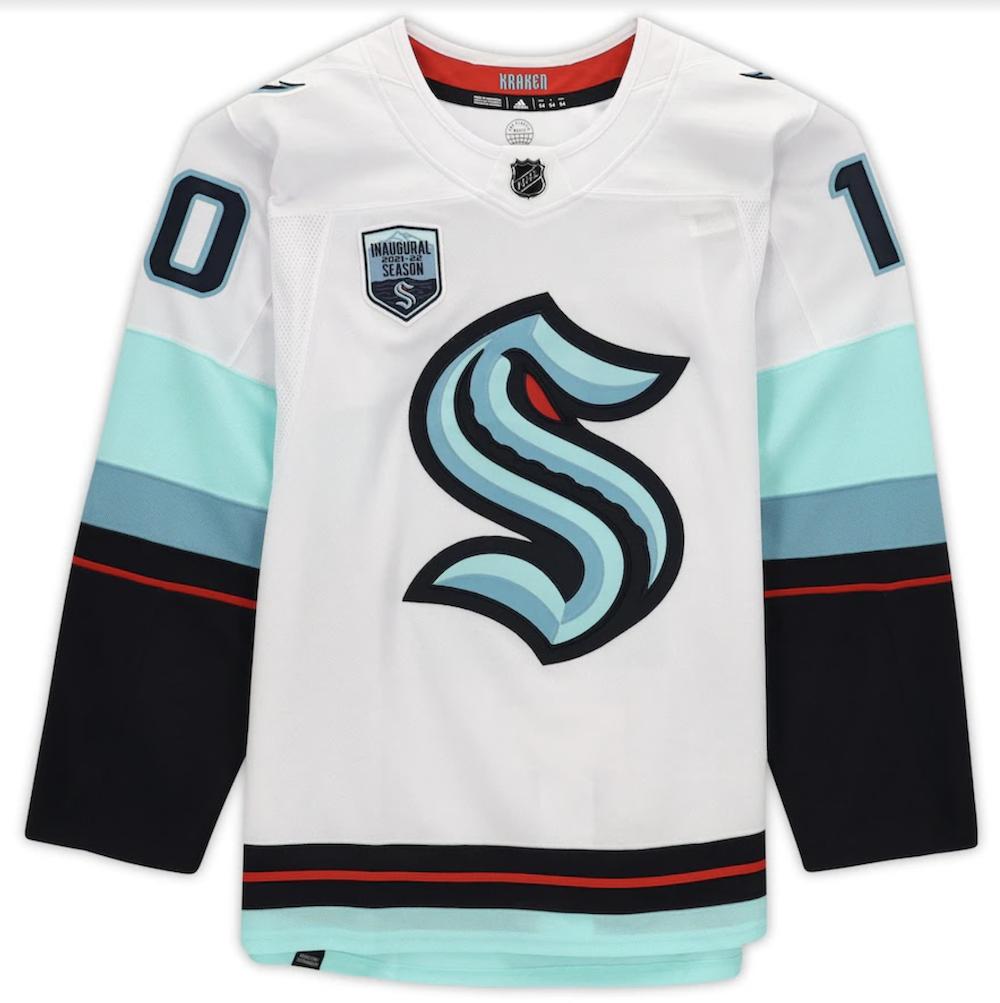 Matty Beniers Signed Kraken Fanatics Jersey Inscribed "1st Kraken Draft Pick" (Fanatics) at PristineAuction.com Matty Beniers Signed Kraken Fanatics Jersey Inscribed "1st Kraken Draft Pick" (Fanatics) at PristineAuction.com